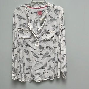 Cute Joules “Bird” blouse. Size 14. Great condition!